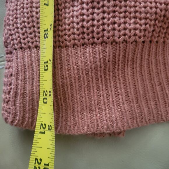 Vintage Top Sweater Women Size L Poof Apparel  Faux Wrap Super Stylish V Back - Picture 7 of 9